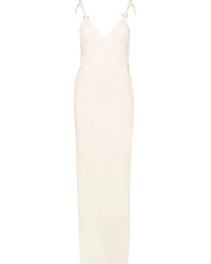 Rabanne Cut Out-Detail Maxi Dress - White