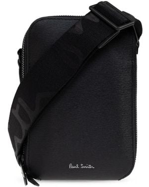 Paul Smith ロゴ メッセンジャーバッグ - ブラック