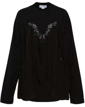 Stella McCartney Lace-Insert Jumper - Black