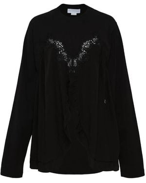 Stella McCartney Trui Met Kanten Vlak - Zwart