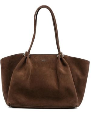 Weekend by Maxmara Suede Tote Bag - Brown