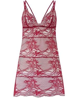 Fleur Of England レーストリム スリップ - レッド