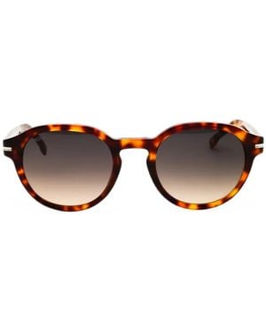 BOSS Tortoiseshell-Effect Round-Frame Sunglasses - Brown