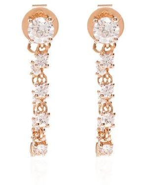 Anita Ko 18Kt And Diamond Olivia Loop Earrings - Metallic