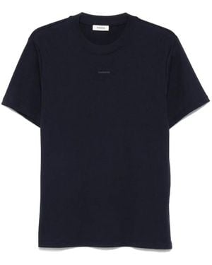 Sandro Cotton T-Shirt - Blue