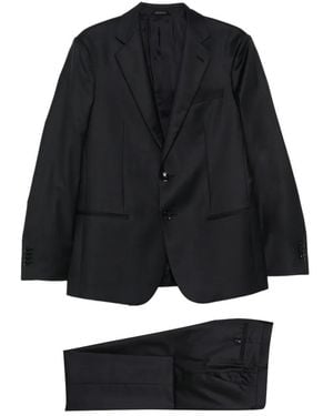 Giorgio Armani Costume À Veste À Simple Boutonnage - Black