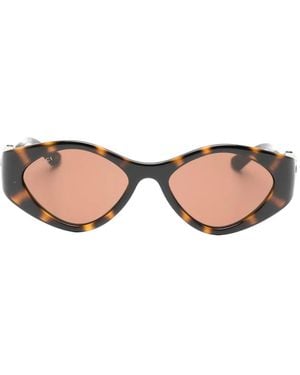 Gucci Interlocking G Cat-Eye Sunglasses - Brown