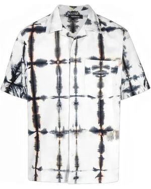 NAHMIAS Tie-Dye Short-Sleeve Shirt - White