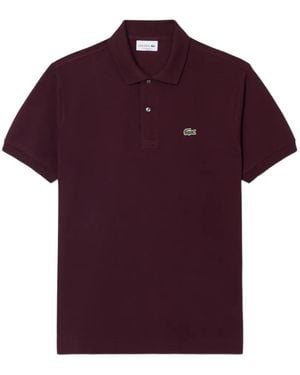 Lacoste Logo-Patch Polo Shirt - Purple