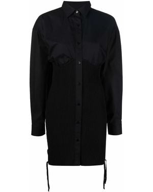 ANDREADAMO Structured Shirt Dress - Black