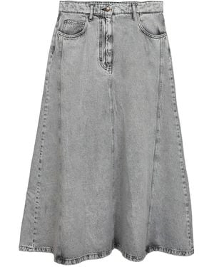 Kaos Falda midi vaquera - Gris