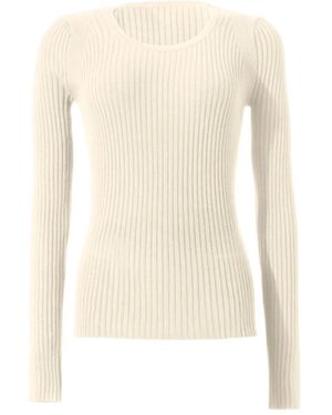 Wolford Ribbed Long-Sleeve T-Shirt - Natural