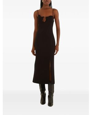 FARM Rio Beaded-Embellishment Midi Dress - Black