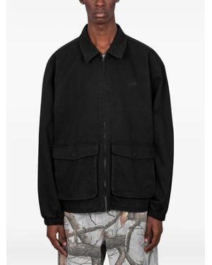 AWAKE NY Zip-Up Shirt Jacket - Black