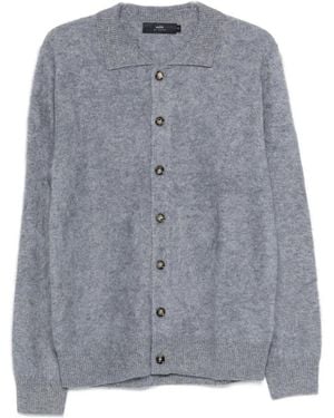 arch4 Mr Brown Cardigan mit Button-down-Kragen - Grau