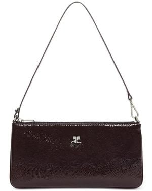 Courreges Logo-Plaque Maplack Tote Bag - White