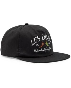 Les Deux Logo-Embroidered Baseball Cap - Black