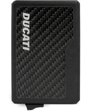Piquadro X Ducati Logo-Print Cardholder - Black
