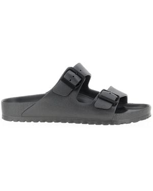 Birkenstock Arizona Buckle-Fastening Slides - White