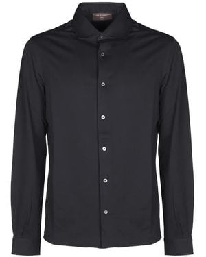 FILIPPO DE LAURENTIIS Long-Sleeves Button-Up Shirt - Blue