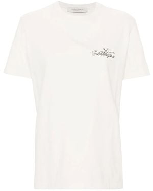 Golden Goose Camiseta de algodón blanco de '