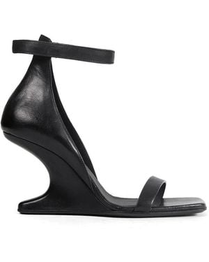 Rick Owens Cantilever Ankle Strap Sandals - Black