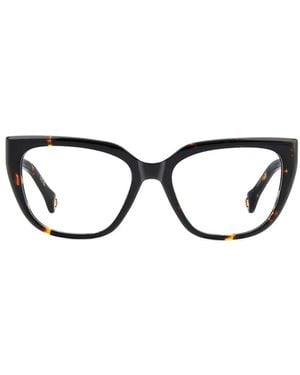 Carolina Herrera Tortoiseshell-Effect Cat-Eye Glasses - Black