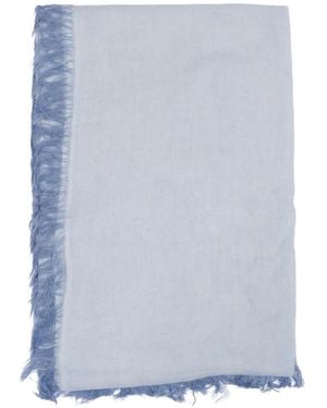 Faliero Sarti Kashy Frayed Scarf - Blue