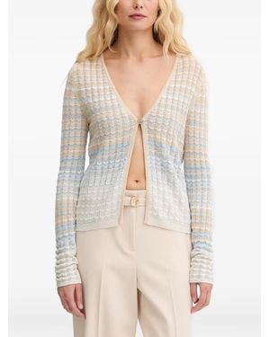 Guess Cardigan Mit Zickzackmuster - Natur
