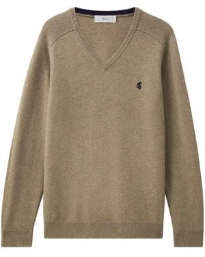 Pringle of Scotland Wool V-Neck Jumper - Natural