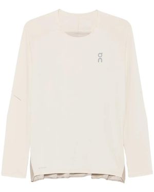 On Shoes T-Shirt De Performance À Manches Lgues - White