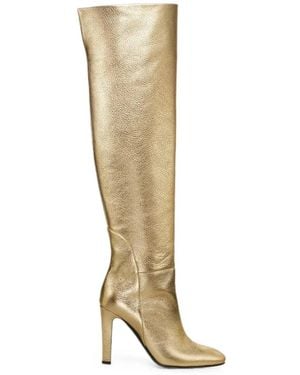 Temperley London Tempest Leather Knee-High Boots - White