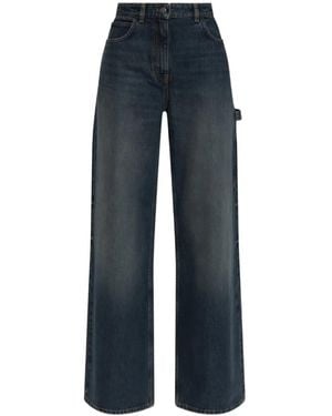 Courreges Retro Denim Baggy Pants - Blue