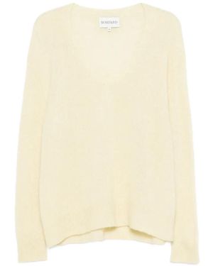 Bompard Pullover Mit V-Ausschnitt - Natur