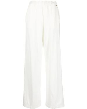 Twinset Wide-Leg Knitted Trousers - White