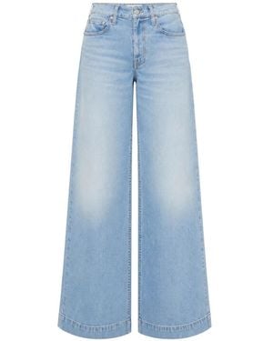 Mother Wide-Leg Jeans - Blue