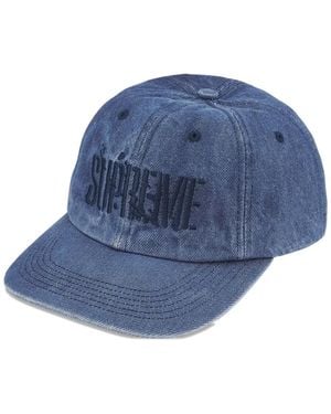 Supreme Splatter 6パネル キャップ - ブルー