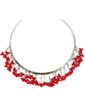 Isabel Marant Nora Beaded Choker - Red