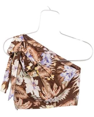 Zimmermann Coco One-Shoulder-Bluse - Weiß