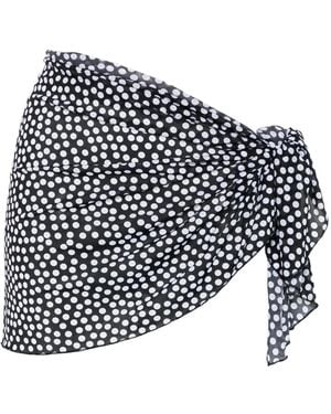 Fisico Polka-Dot Cover-Up - Black