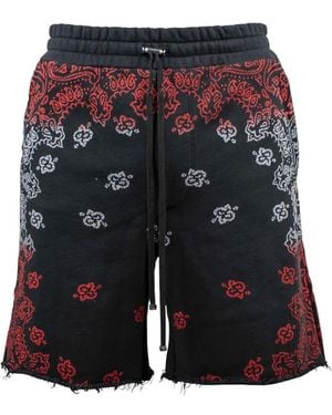 Amiri Joggingshorts Mit Bandana-Print - Blau