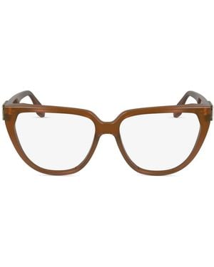 Victoria Beckham Lunettes De Vue À Monture Rectangulaire - Marron