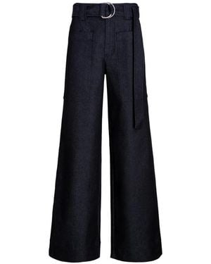 Proenza Schouler Lina Belted Trousers - Blue