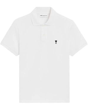 Ami Paris Ami De Coeur Poloshirt - Weiß