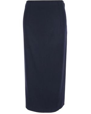 Grifoni Zip-fastening Skirt - Blue