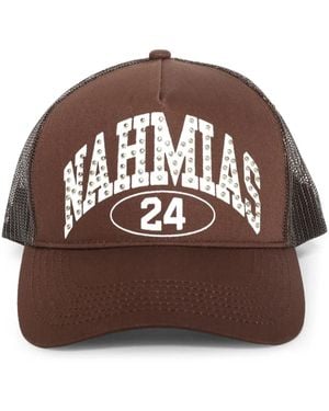NAHMIAS Casquette Marque À Détails De Clous - Marron