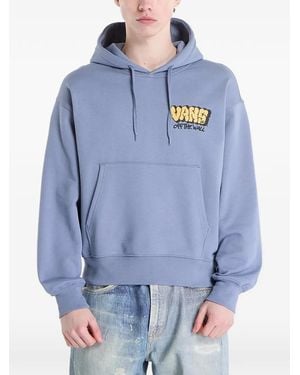 Vans Graff Logo-Print Hoodie - Blue