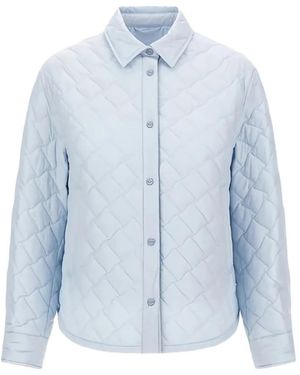 Herno Ecoage Quilted Shirt Jacket - Blue