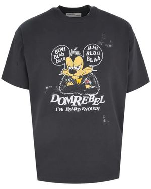 DOMREBEL Bla Bla Graphic T-Shirt - Black