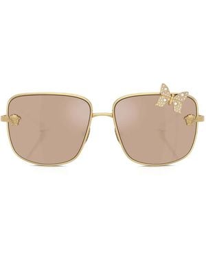 Versace Gafas De Sol Con Aplique De Mariposa - Neutro